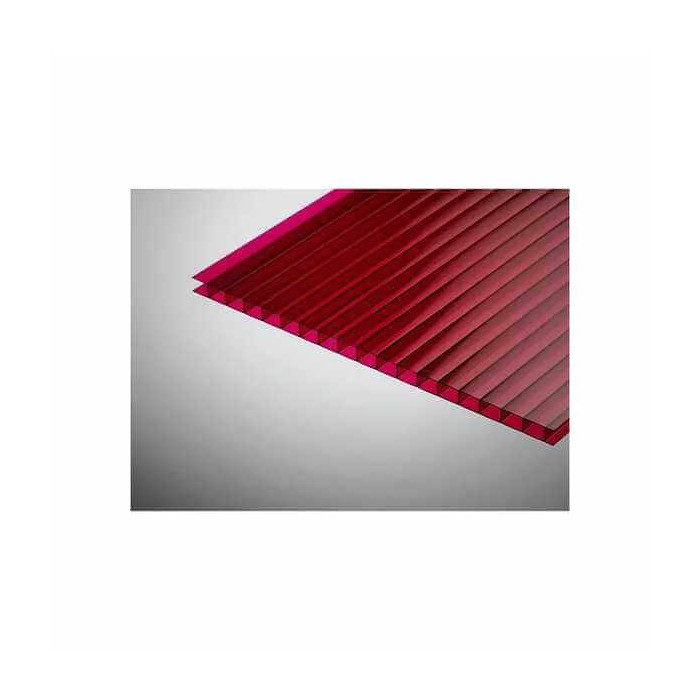 Сотовый поликарбонат 6 мм ПОЛИГАЛЬ ПРАКТИЧНЫЙ гранат 2100х6000 мм